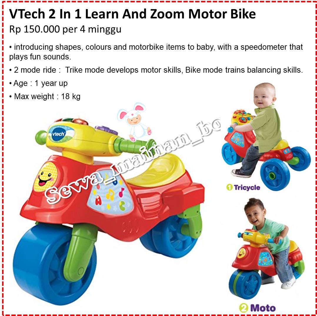 vtech 2 in 1 zoom motorbike